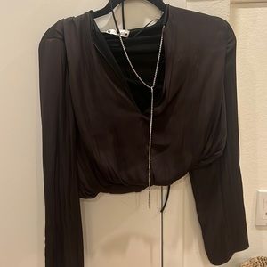 Zara long sleeve blouse size small